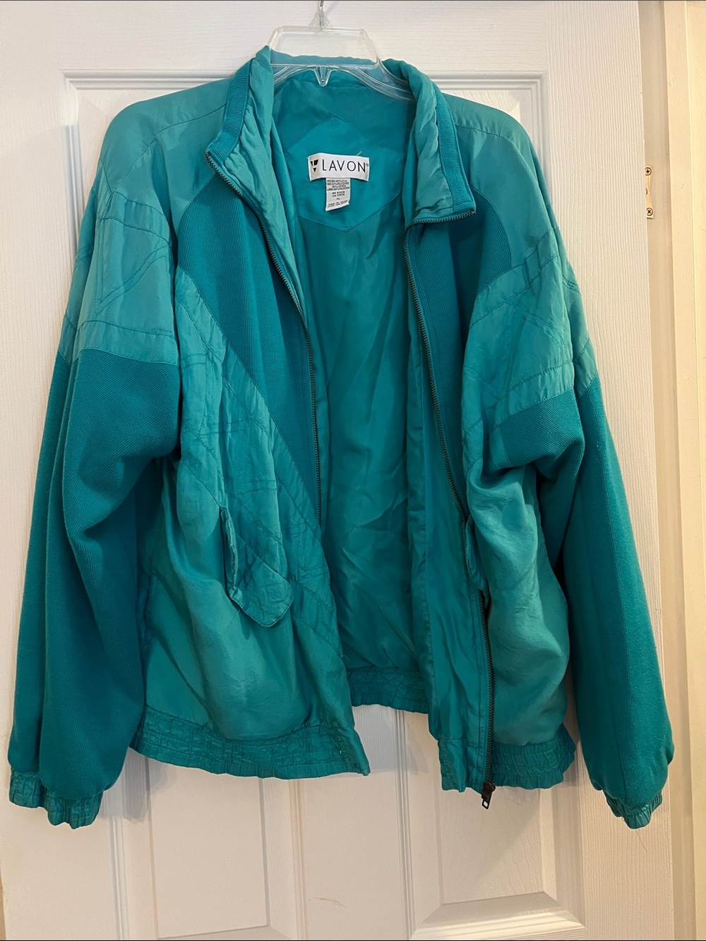 Lavon Teal Women's Bomber Jacket - Lightweight Zip Front